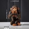 Goodsright Decor 3 Monkey Statues-Hear No Evil See No Evil Speak No Evil 3 Wise Monkeys Sculpture For Home Decorations,Large Monkey Statue Office Decor For Men,Decoration Ornaments For Living Room,Shelf,Gifts,