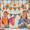 Goodsright Decor Halloween Pumpkin Lights, 7Ft Pumpkin String Lights with 10 Mini Jack-O-Pumpkins & 25 Mini Orange Halloween Theme Lights for Indoor/Outdoor, Wedding, Bedroom, Home, Window, Halloween Decorations