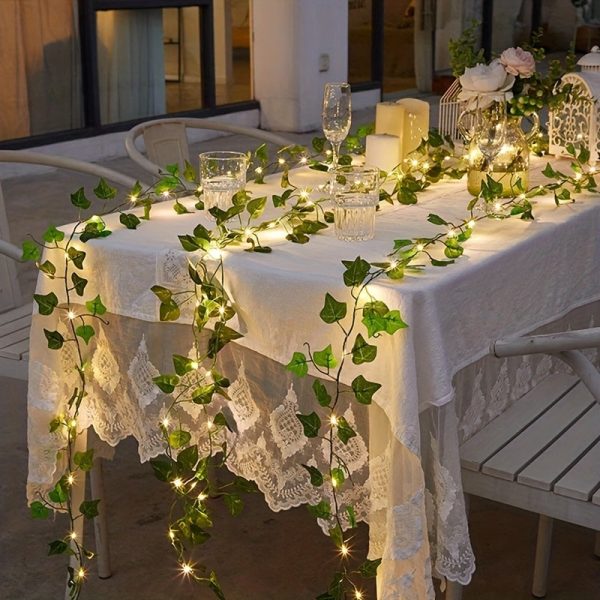 Goodsright Decor Magical 5m Leaf Fairy LED String Lights - Battery Operated for Easy Decor in Home, Garden, & Events, Ideal Gift