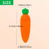 Goodsright Decor 1pc Cute Carrot Bookmarks For Book Lovers Silicone Carrot Bookmarks Gifts For Women Men Girls And Boys