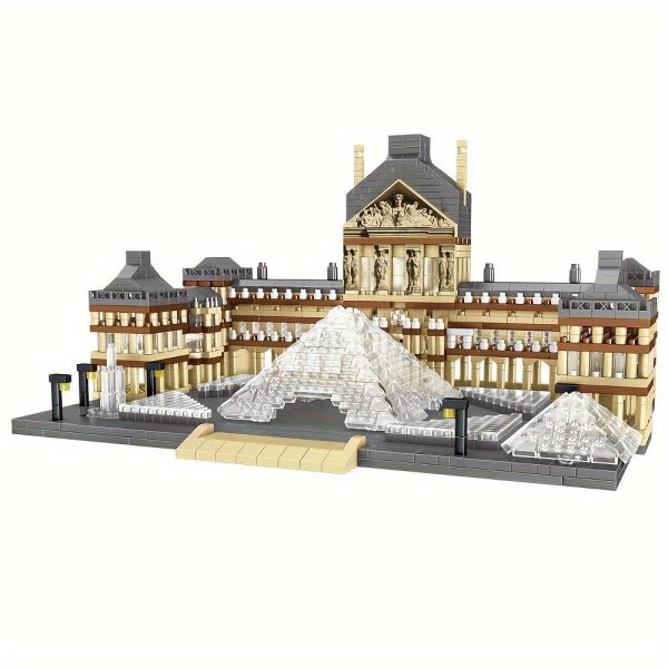 Goodsright Decor Louvre Replica 3377pcs Building Blocks - Educational DIY Model Kit for Adults | Stress-Relief 3D Puzzle | Collector's Display Set