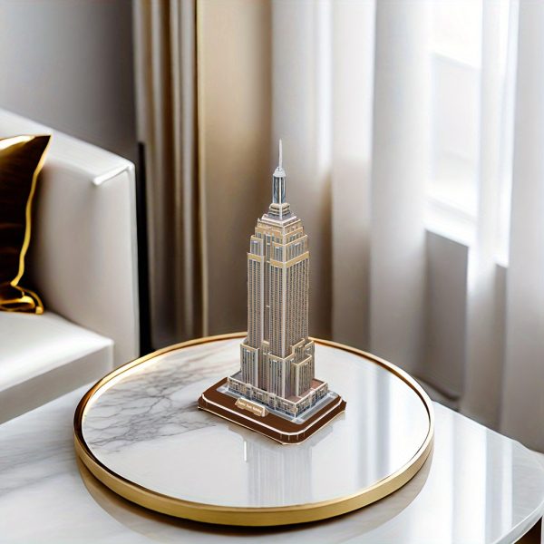 Goodsright Decor Empire State Building 3D Puzzle Diorama Kit - Architectural Model for Adults, DIY Handmade Assembly, Educational Birthday & Holiday Gift