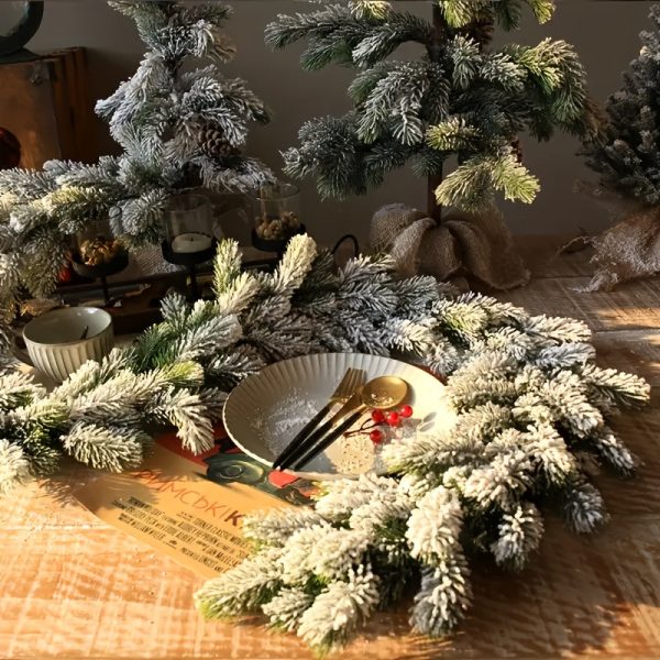 Goodsright Decor 1pc 70.87 Inch High-quality Christmas Wreath Made Of Artificial Grape Vines, Hanging Flower Wreaths, Christmas Decoration, Home Christmas Fireplace Door Decoration