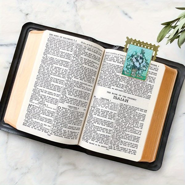 Goodsright Decor 8-Piece Vintage Oil Painting Bookmark Set - Creative Metal Badge Pendants, Perfect For Birthday & Gratitude Gifts