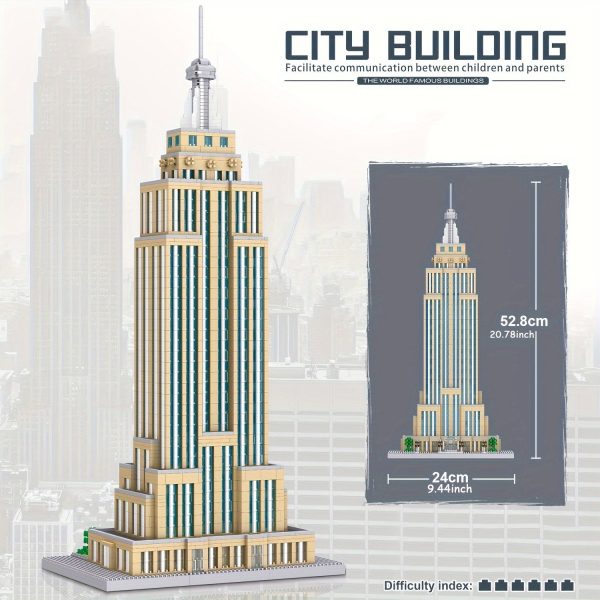 Goodsright Decor "Majestic Tower" Empire State Building Micro Blocks Set - 3819 Piece Architectural Model, Perfect For Home Decor & Birthday Gifts, Ages 14+