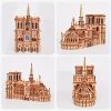 Goodsright Decor Puzle de Madera Notre Dame de Par??s 239pcs - Rompecabezas Educativo 3D, Kit de Artes Creativas - Regalo Ideal para Fiestas (28.7cm x 12cm x 22cm)