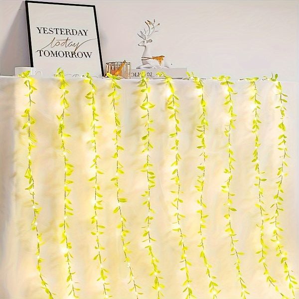 Goodsright Decor Enchanting Willow LED Curtain Lights, 1 Pack of 100, USB-Powered with 8 Twinkling Modes - Versatile Decor for Christmas, Weddings, Parties, Bedrooms, and New Year Ambiance