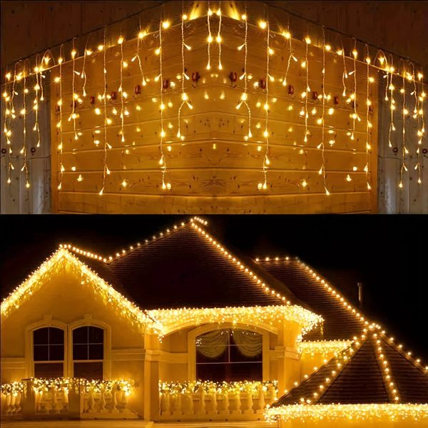 Goodsright Decor 1 Pack New Solar Panel LED Fairy Lights Outdoor Holiday Lights, Wedding Party Decorative Lights, Thanksgiving Christmas Halloween Wreaths For Street Decorations