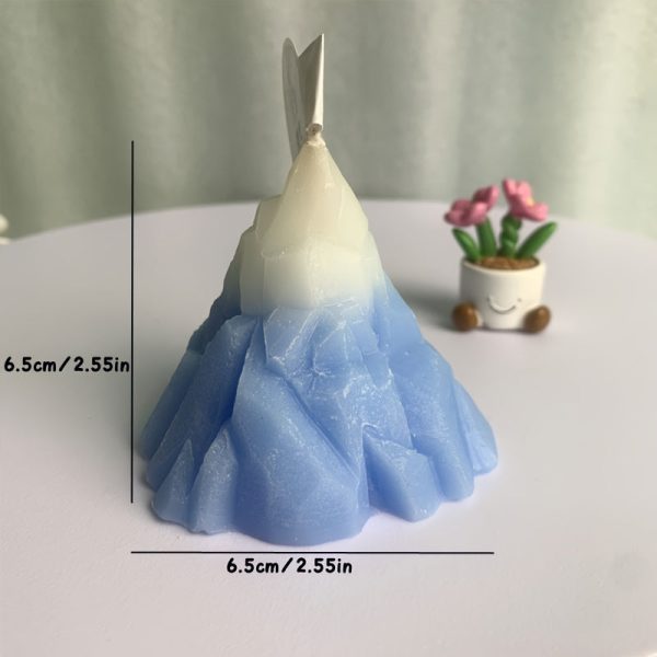 Goodsright Decor 1pc Iceberg Shape Candle Aromatherapy Candle Fragrance Candle Creative Gift Birthday Gift Box Set Home Decoration