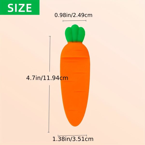 Goodsright Decor 1pc Cute Carrot Bookmarks For Book Lovers Silicone Carrot Bookmarks Gifts For Women Men Girls And Boys