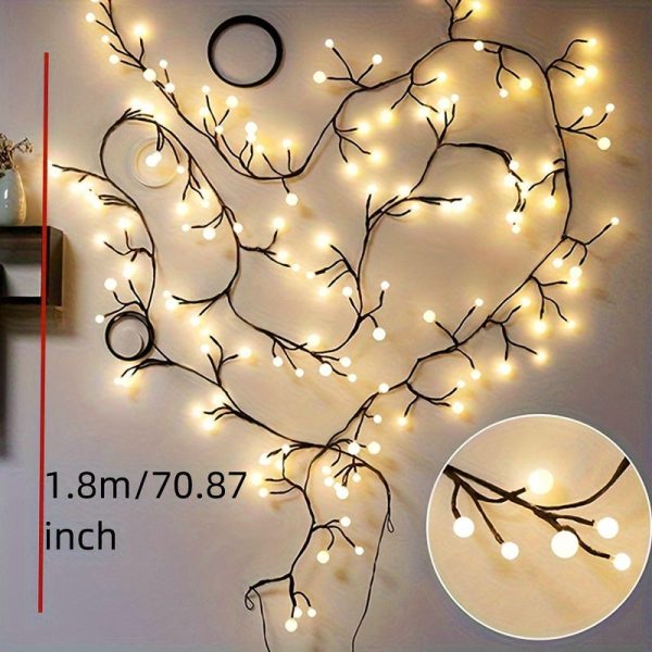 Goodsright Decor "Festive Radiance" 54 Led Fairy Lights - Usb Powered, Flashing Glow For Christmas, Halloween & Hanukkah Decorations, Outdoor Camping Ready