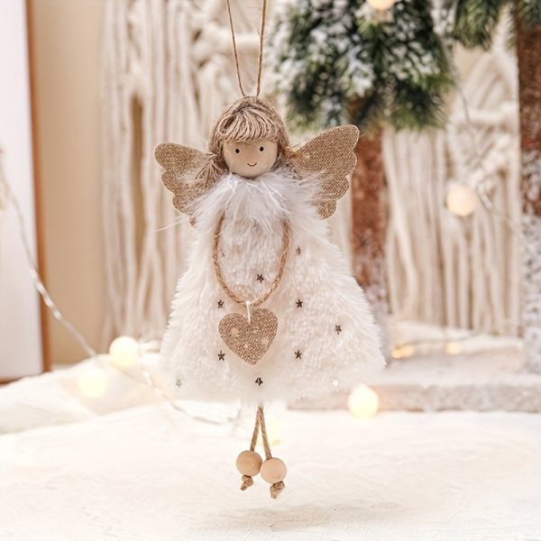 Goodsright Decor 3pcs Delightful Angel Girl Pendant Decor Set - Festive Charm Dolls for Christmas Tree, Home, Office & Party - Uniquely Crafted, Dazzling Scene Accent