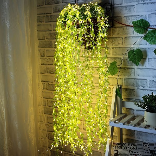 Goodsright Decor Enchanting Willow LED Curtain Lights, 1 Pack of 100, USB-Powered with 8 Twinkling Modes - Versatile Decor for Christmas, Weddings, Parties, Bedrooms, and New Year Ambiance