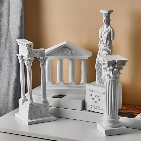 Goodsright Decor 1pc Exquisite Classic Roman Architecture Model Ornament - Beautiful Desk Accessory for Elegant Decoration - Suitable for Living Room, Bedroom, Office, Study, and More