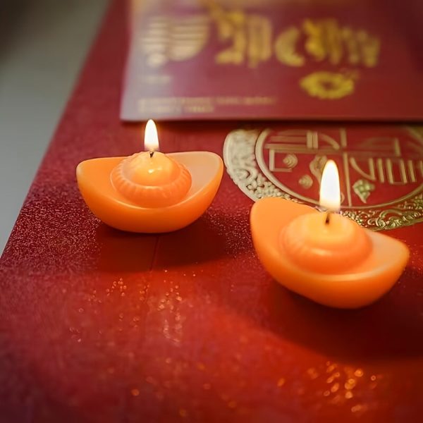 Goodsright Decor 2pcs/set Vintage Money Treasure Style Aromatherapy Candle, Soybean Wax Candle, New Year Festival Gift, Aromatherapy Candle Gift Box Packaging, New Year Gift