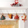 Goodsright Decor 4-Piece Set of Exquisitely Painted Metal Angel Ornaments - Delightful Christmas Tree Decoration, Creative Holiday Crafts Project, Whimsical Scene Decor, and More - Perfect for Home, Office, Party, and Festival Decorations