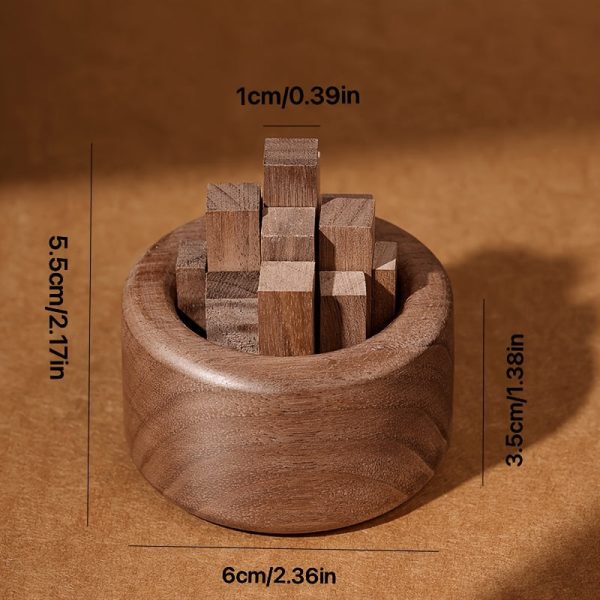 Goodsright Decor Walnut Car Diffuser - Unscented Incense Holder for Home Decor - Portable and Long-Lasting Fragrance - Perfect for Ramadan, 4th of July, National Freedom Day