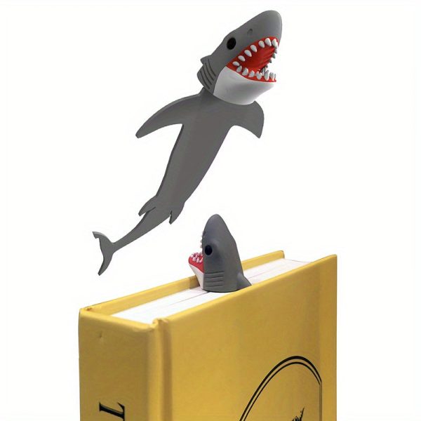 Goodsright Decor Quirky Shark-Shaped Bookmark - Perfect Gift for Readers | Cute & Fun Design, Ideal for Books & Reading Enthusiasts