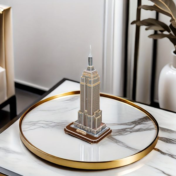 Goodsright Decor Empire State Building 3D Puzzle Diorama Kit - Architectural Model for Adults, DIY Handmade Assembly, Educational Birthday & Holiday Gift