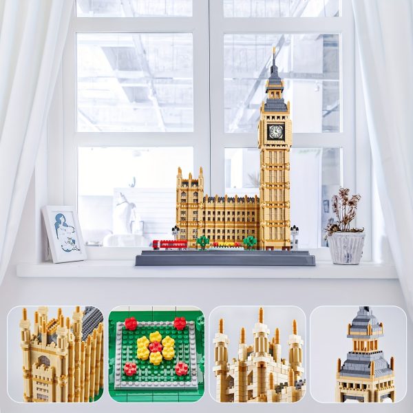 Goodsright Decor Intricate 6473-Piece London Big Ben Building Set - Ideal Gift for Architecture Lovers, Enhances Room Decor & Fosters Skill Development
