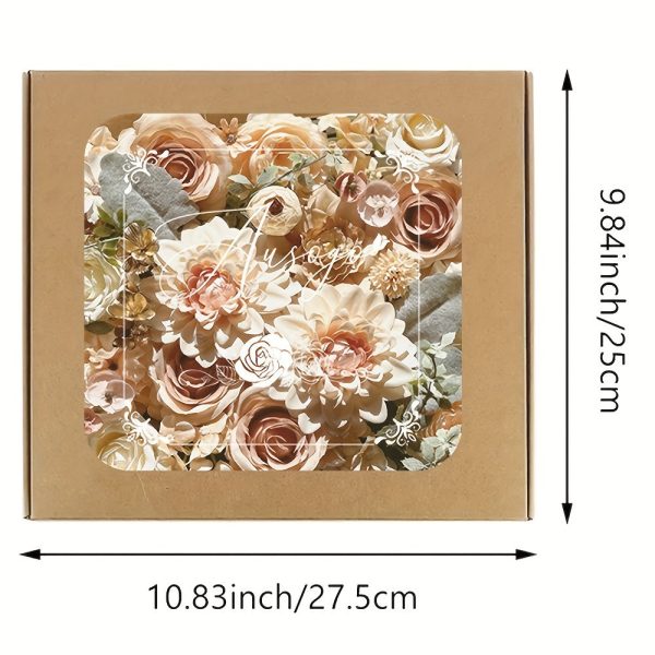 Goodsright Decor 1pc Champagne Elegance Artificial Flower Bundle - Lush Realistic Blooms with Stems for DIY Wedding Bouquets, Centerpieces & Home Decor - Perfect for Spring Showers, Parties & Valentines Day