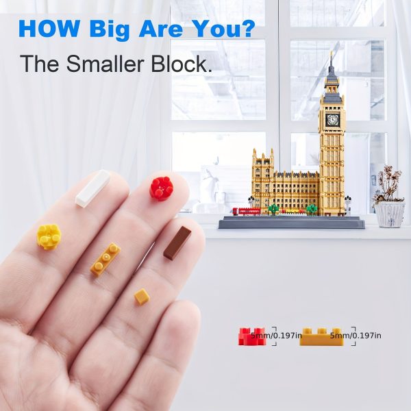 Goodsright Decor Intricate 6473-Piece London Big Ben Building Set - Ideal Gift for Architecture Lovers, Enhances Room Decor & Fosters Skill Development