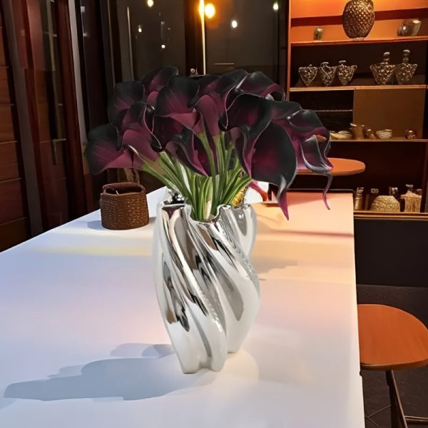 Goodsright Decor 12pcs Real Touch Artificial Calla Lily Flowers Bouquet - Lifelike Decor for Wedding Party, Living Room, Bedroom, Dining Table, Office - Perfect Mothers Day Gift or Any Occasion