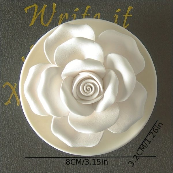 Goodsright Decor 1pc Exquisite Ceramic Flower-Shaped Aroma Diffuser - Empty Bottle for Custom Fragrance, Home Decor, Air Freshener, and Car Accessory for Wedding, Halloween, and Christmas Decorations