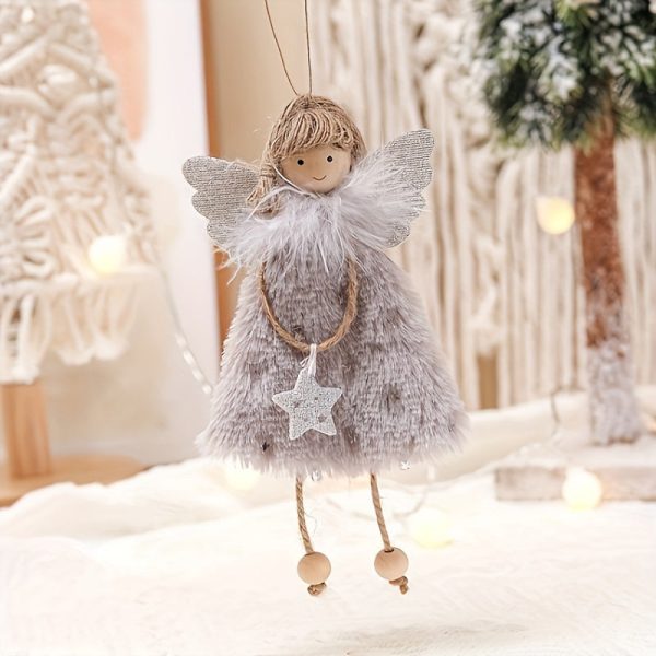 Goodsright Decor 3pcs Delightful Angel Girl Pendant Decor Set - Festive Charm Dolls for Christmas Tree, Home, Office & Party - Uniquely Crafted, Dazzling Scene Accent