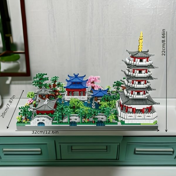 Goodsright Decor 4000pcs Mini World Landmarks - West Lake Chinese Scenic Puzzle - Advanced Difficulty DIY Model Kit, Ideal for Hobbyists & Collectors, Memorable Gift for Building Enthusiasts