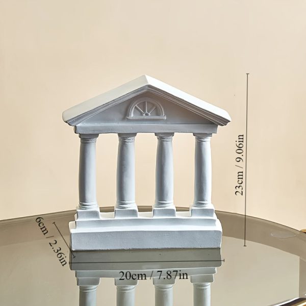 Goodsright Decor 1pc Exquisite Classic Roman Architecture Model Ornament - Beautiful Desk Accessory for Elegant Decoration - Suitable for Living Room, Bedroom, Office, Study, and More