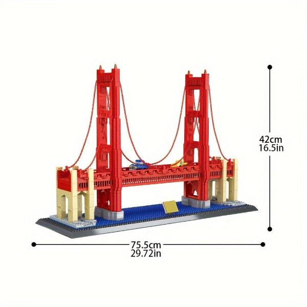 Goodsright Decor 1977pcs Famous Places Series Classic Bridge Block Model, Creative Block Ornament, High Difficult Three-dimensional Assembling Collectible Model, DIY Gift